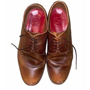 GRENSON Brown‎ Leather Oxford Derby Dress Shoes 111367 Men’s UK 11 US 12